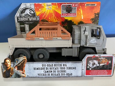 Jurassic World Fallen Kingdom Matchbox Off-Road Rescue Rig FNF42 Mattel - NEW