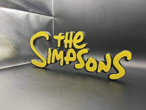 The Simpsons Logo Sign Display | 3D Wall Desk Shelf Art