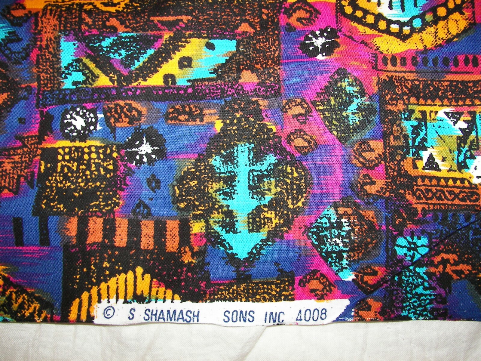 S Shamsah Sons Inc. Fabric - 4008 - Over 2  1/2 Yards x 44