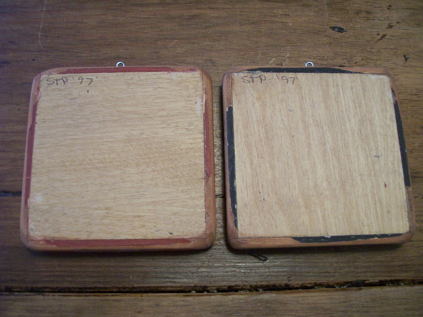 PRIMITIVE Handmade CHECKER/Game Board - Wall Hangings - Miniatures 4-1/4