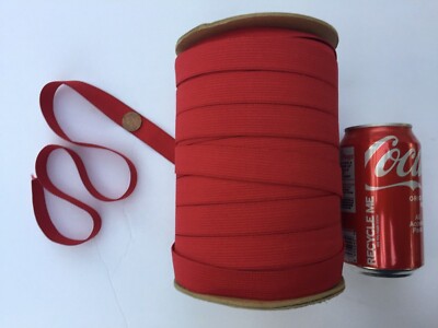 3/4''   inch red elastic band - 100, 10, 5 yards