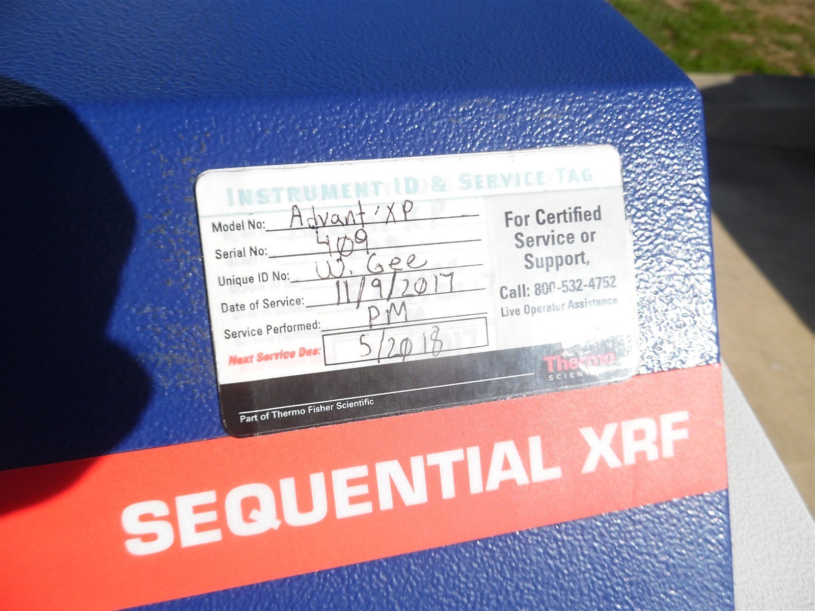 Thermo ARL ADVANT XP SEQUENTIAL XRF Xray Thermofisher