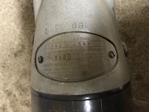 INGERSOLL-RAND Air Grinder 6000 RPM