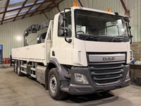 2015 DAF CF 75.330 26T DROPSIDE WITH HMF 1430 REMOTE CONTROL WITH LEVERS CRANE