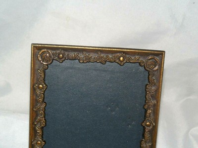 VINTAGE ORNATE CAST BRASS TABLE TOP PICTURE FRAME