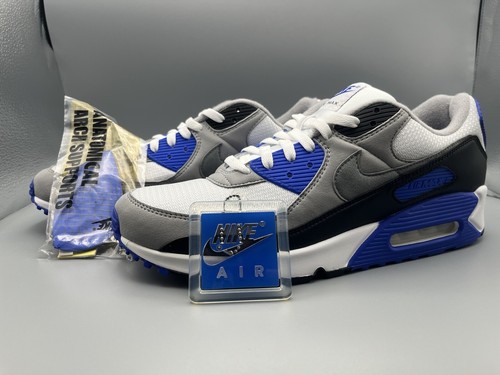 Nike Air Max 90 OG White Black Hyper Royal Men's Size 13 US Nike Air Max 90 OG White Black Hyper Royal Men's Size 13 US