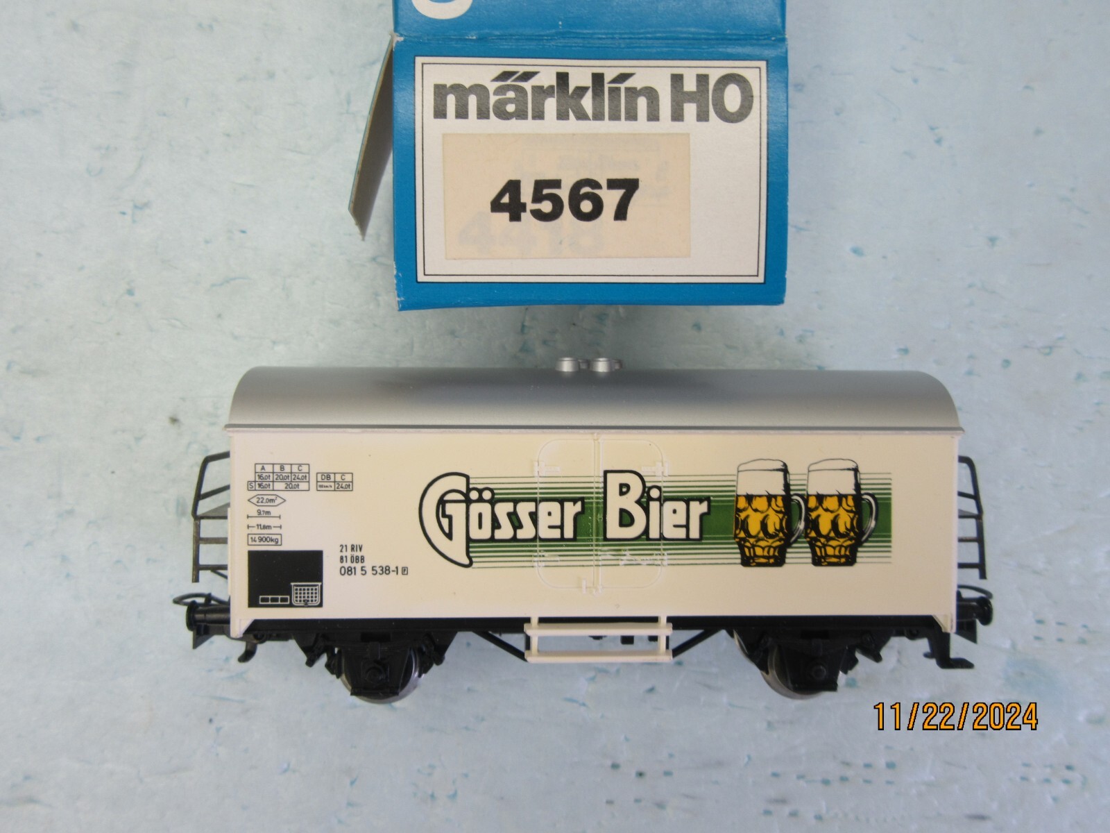 HO - Marklin 4567 Beer Car 