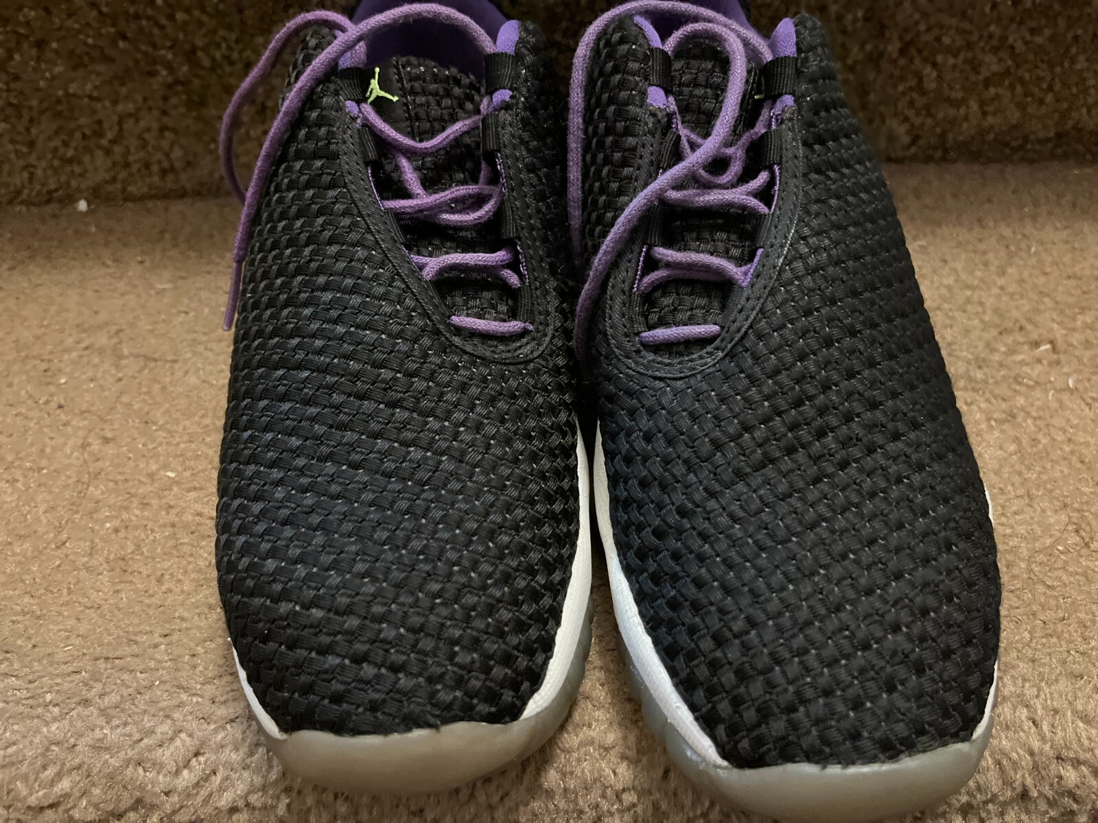 NIKE AIR JORDAN Black Purple size 6Y | eBay