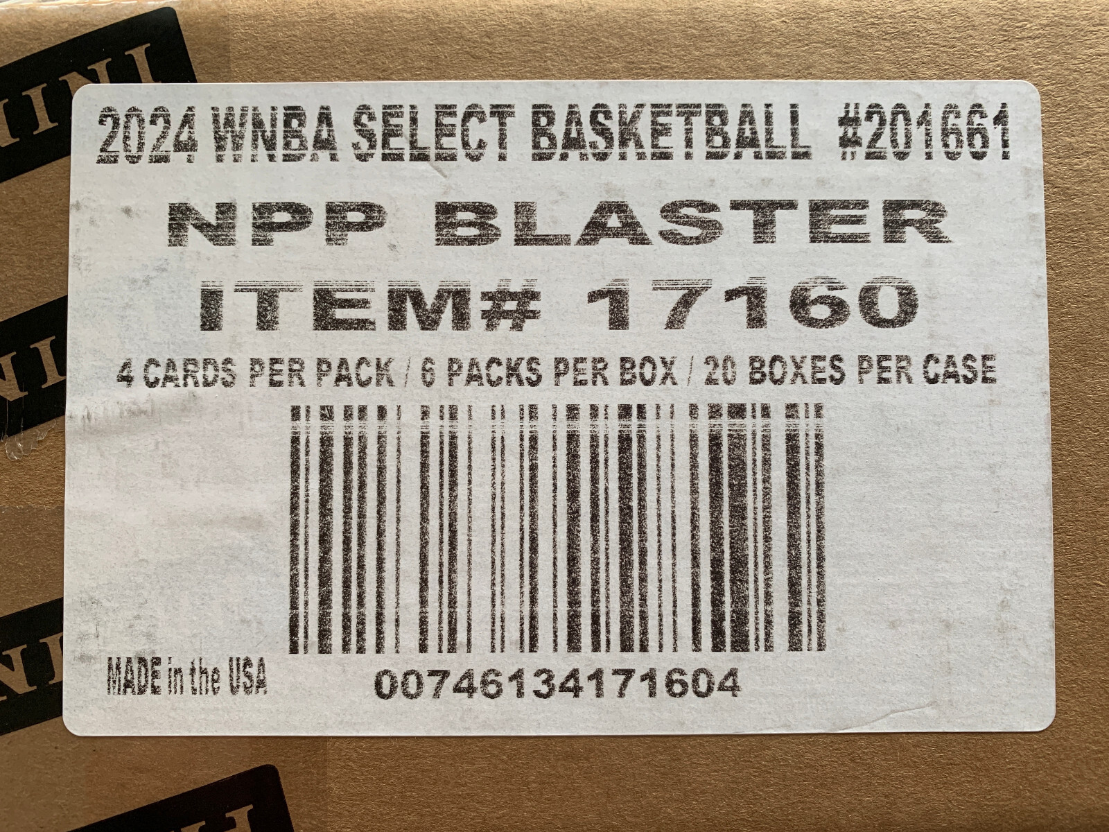 2024 Panini Select WNBA Basketball Factory Sealed 20 Blaster Box Case