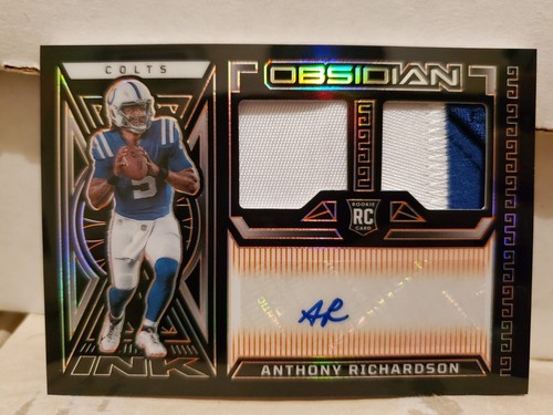 Anthony Richardson 2023 Panini Obsidian Orange Dual Rookie