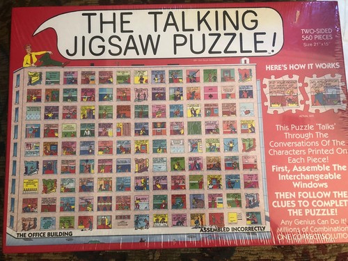 レア THE TALKING JIGSAW PUZZLE 560p Buffalo Games The Talking Jigsaw Puzzle: The Office Building