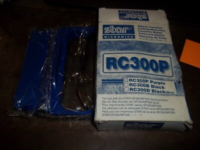 NIB STAR MICRONICS RC300P RIBBON CASSETTE PURPLE (177-1)