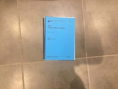 M828 Applied Complex Variables Open University - Mathematics Masters Module 
