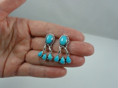 Sterling Silver Turquoise 1-1/8
