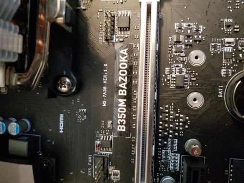 msi bazooka motherboard ram and cpu combo