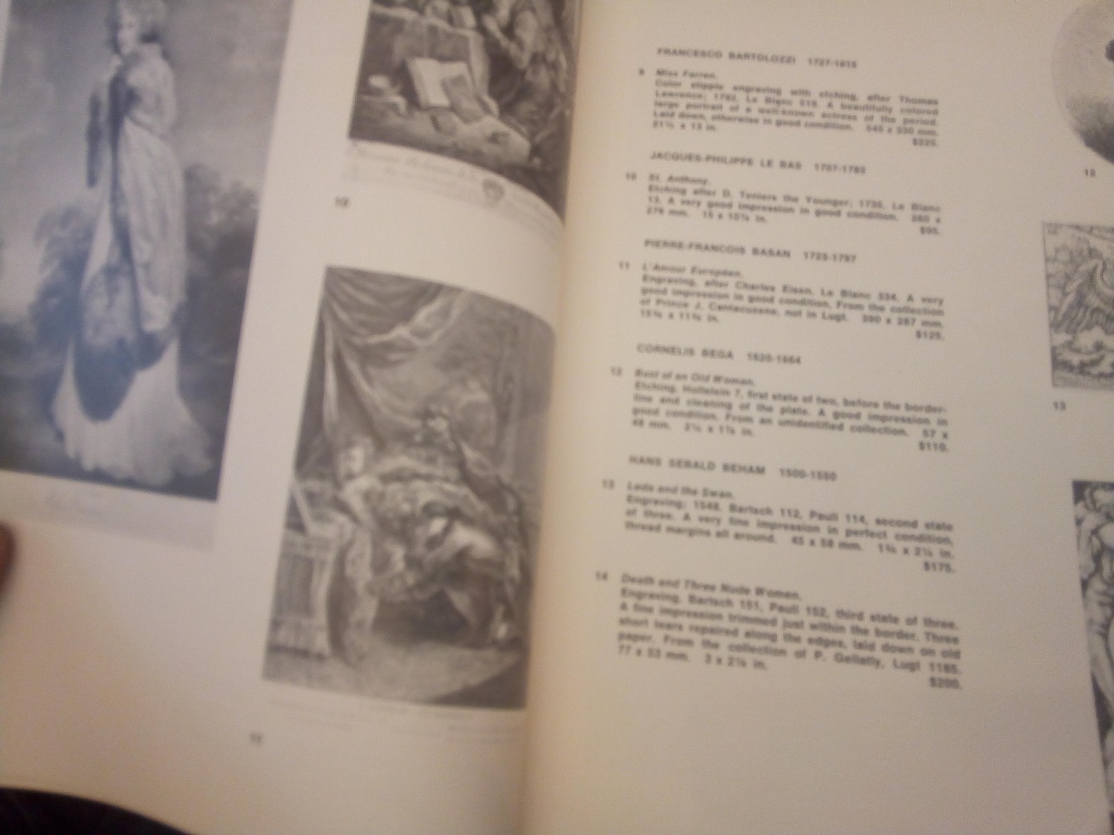 Old Master and Modern Prints David Tunick Inc Catalog 4 1972 Paperback Art