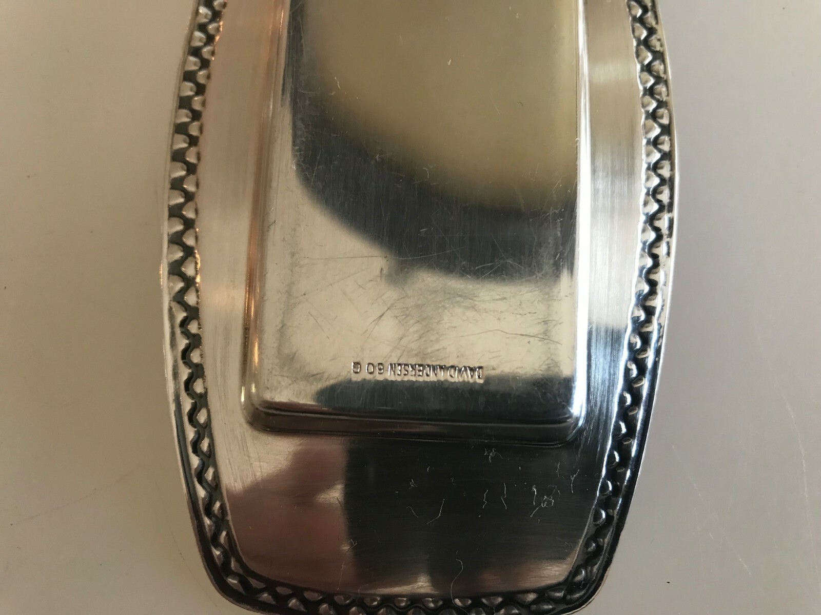 VINTAGE DAVID ANDERSEN NORWAY SALT PEPPER SHAKERS TRAY ONLY