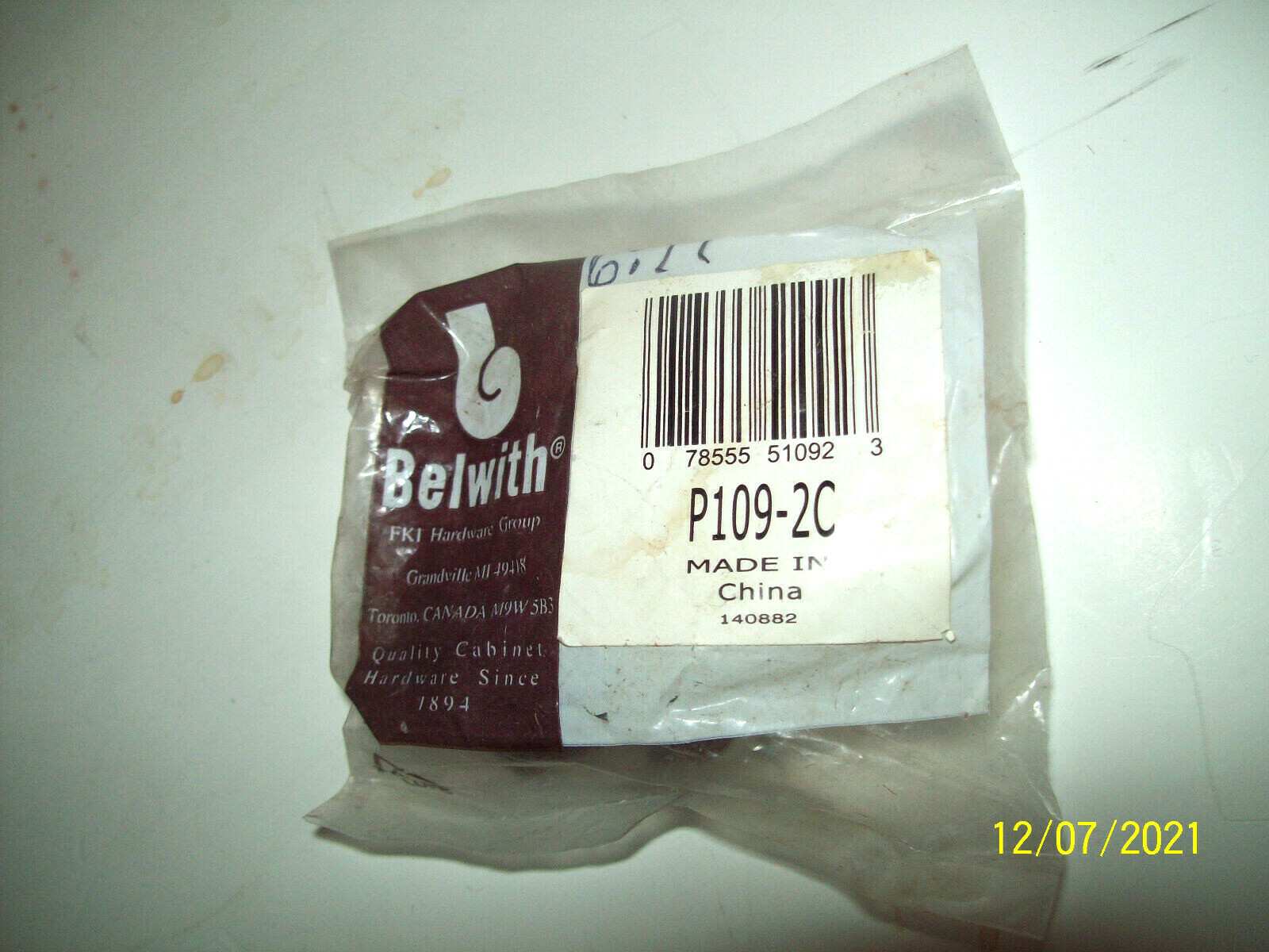 Tracker Belwith P109 2C Magnetic Door Catch Cadimum 140882