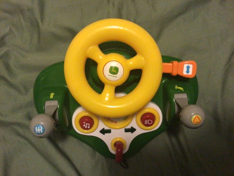 john deere steering wheel toy