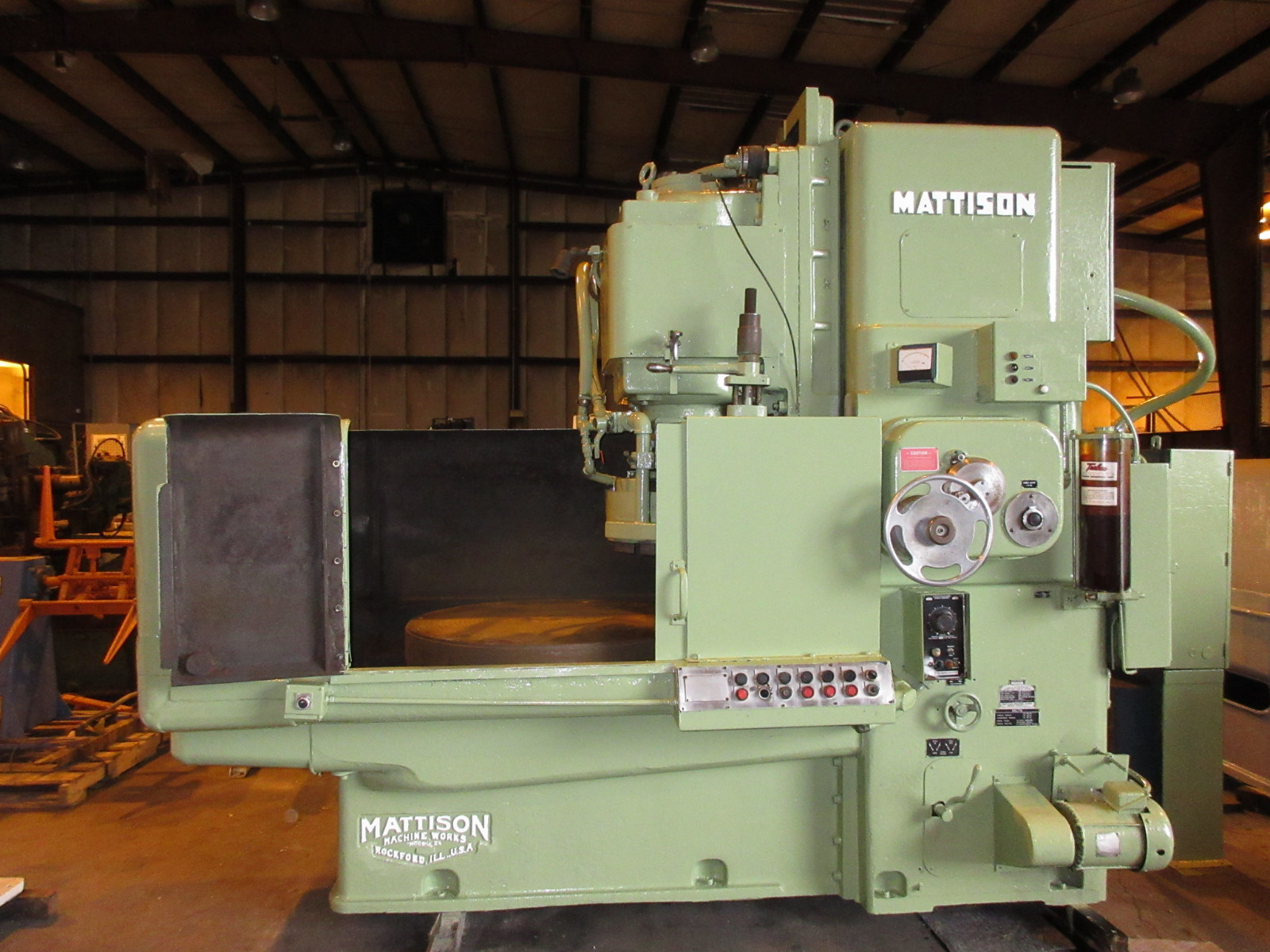 MATTISON VERTICAL ROTARY SURFACE GRINDER MODEL 24-42 42