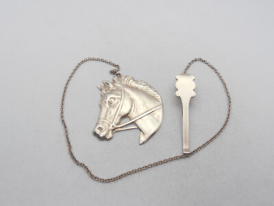 Cavallo: Silver Bookmark 925 - Riding - Page Markers