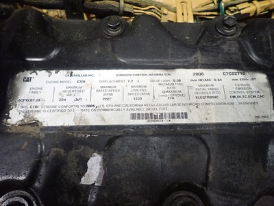 Caterpillar C7 Turbo Diesel Engine 325D EXCAVATOR RUNS EXC DYNO'D! 324D CAT