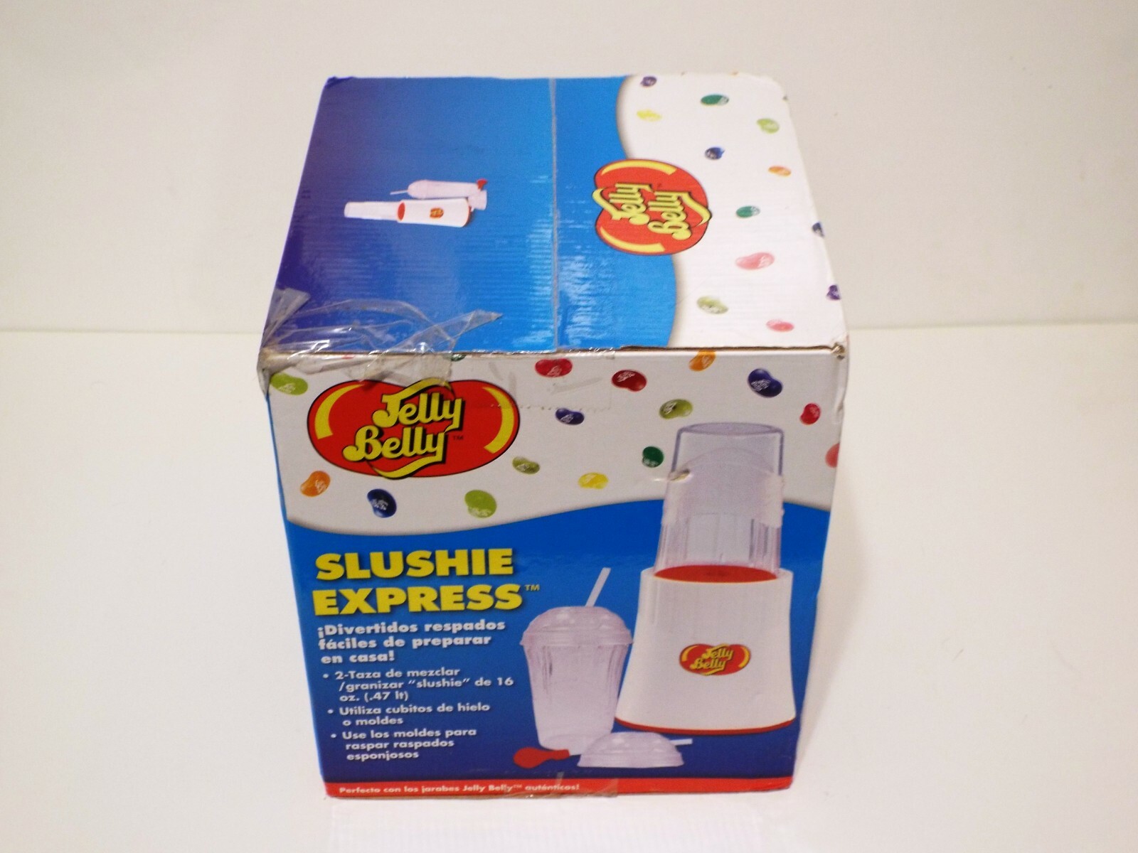 JELLY BELLY SLUSHIE EXPRESS MAKER WITH SAFETY SWITCH 2-16oz. CUPS