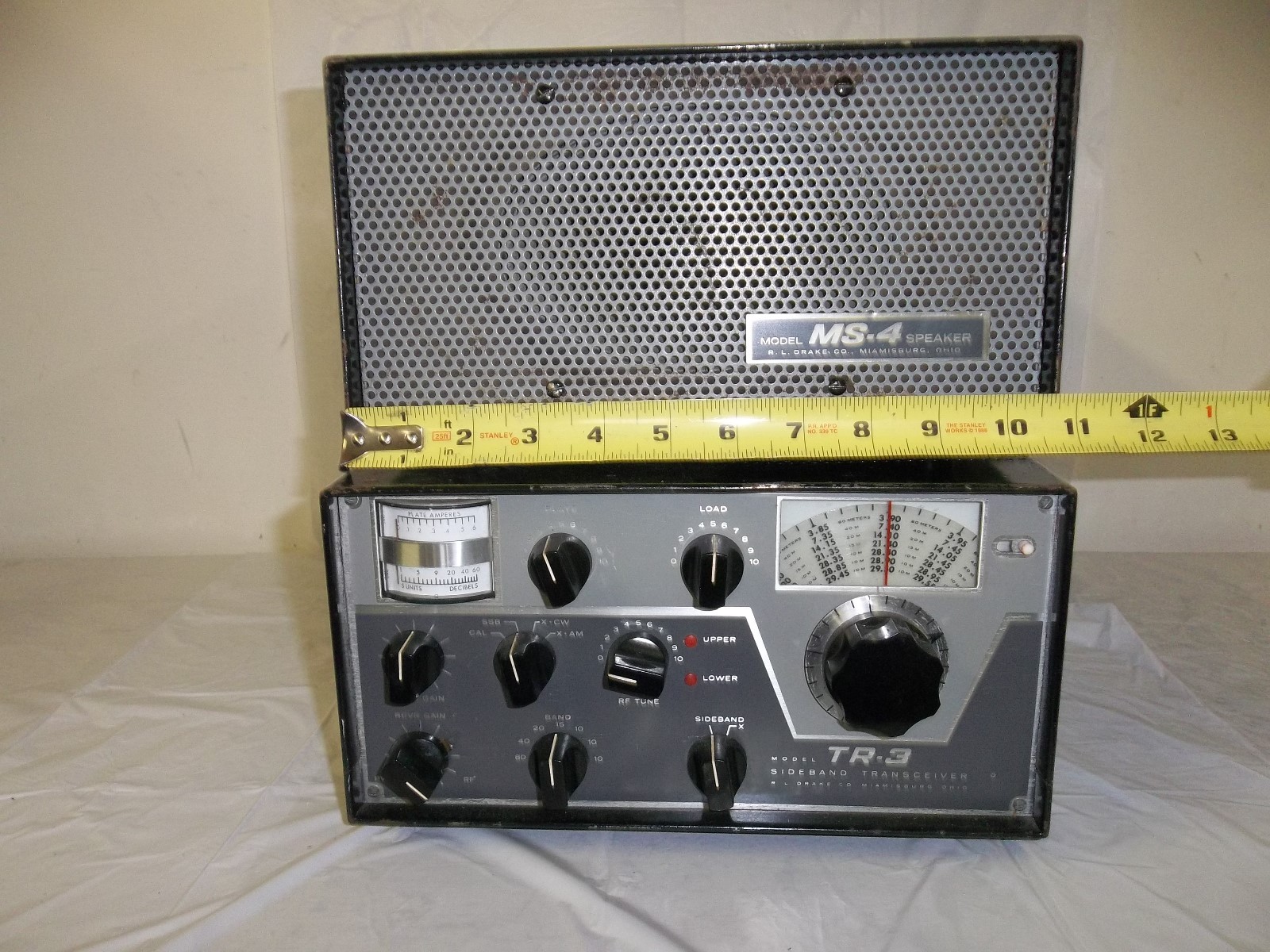 VINTAGE UNTESTED R.L. DRAKE TR-3 MS-4 SIDEBAND TRANSCEIVER SPEAKER