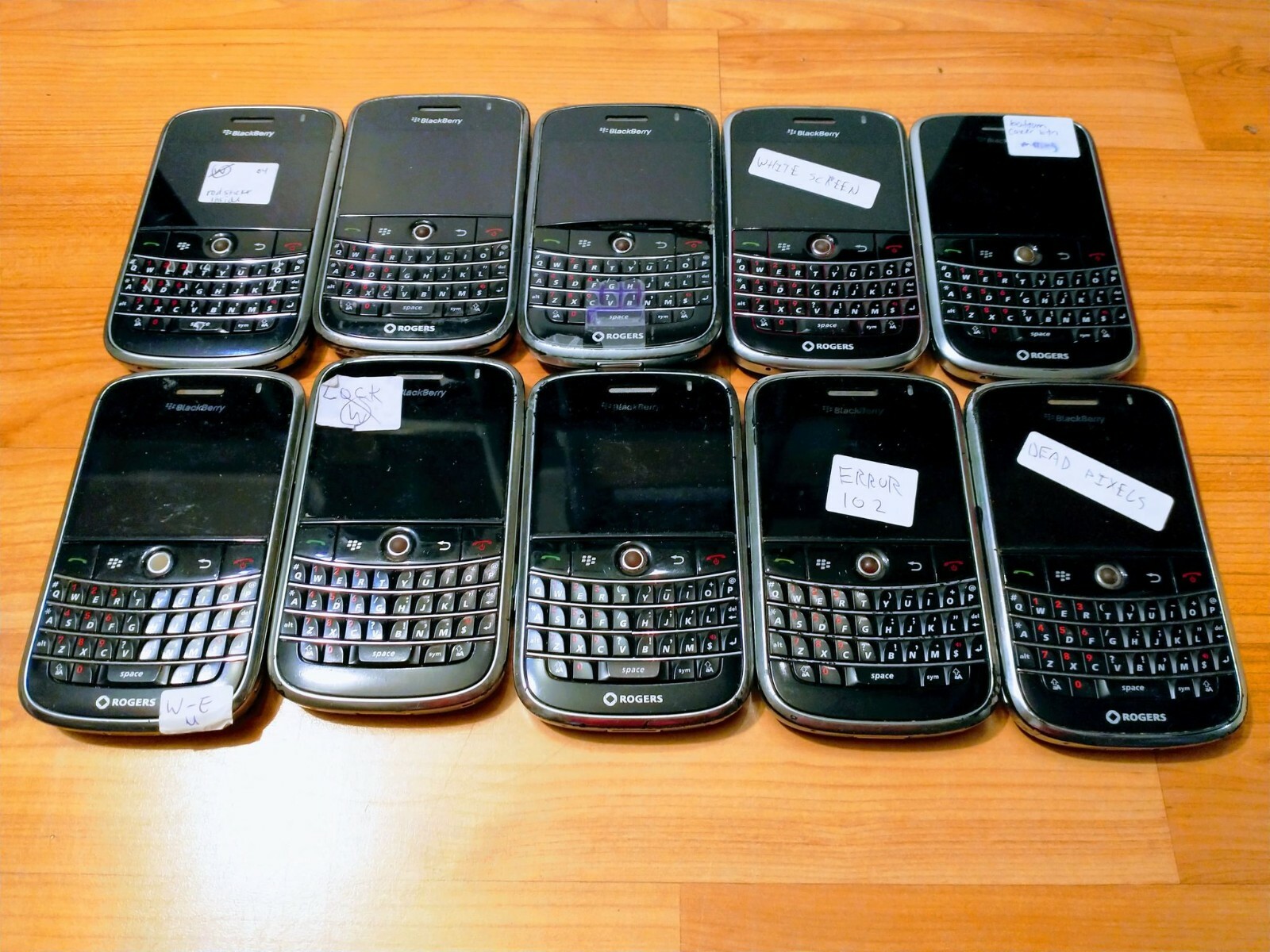 LOT OF 10x BLACKBERRY BOLD 9000 CELL PHONE QWERTY CELLULARS