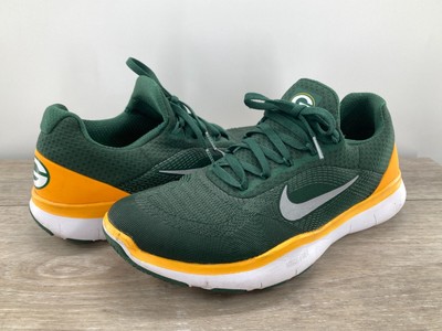 Nike Free Trainer V7 Yellow Green Bay Packers AA1948 301 Mens Size 8.5 Rare Type