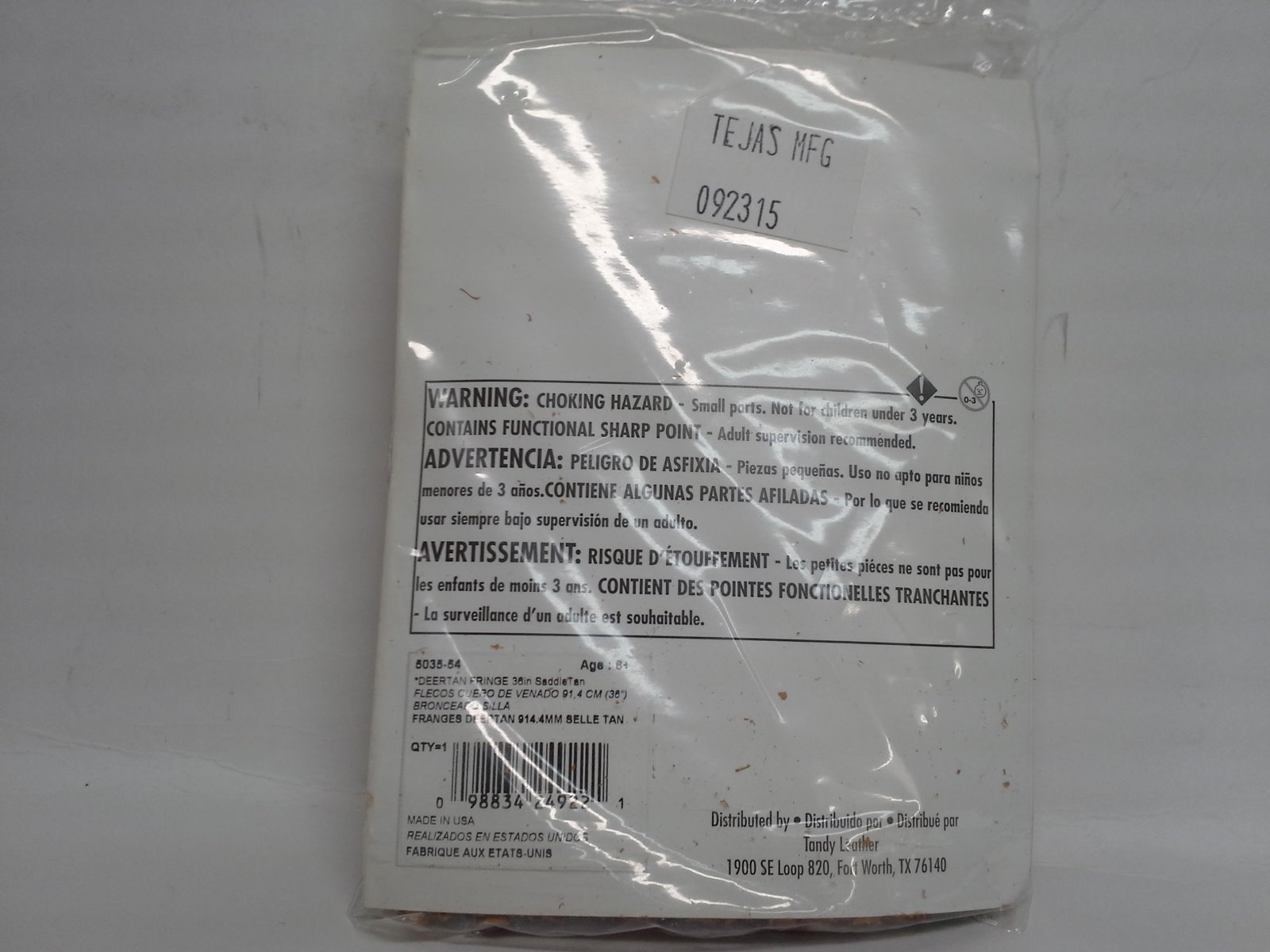 Saddle Tan Deertan Fringe 4