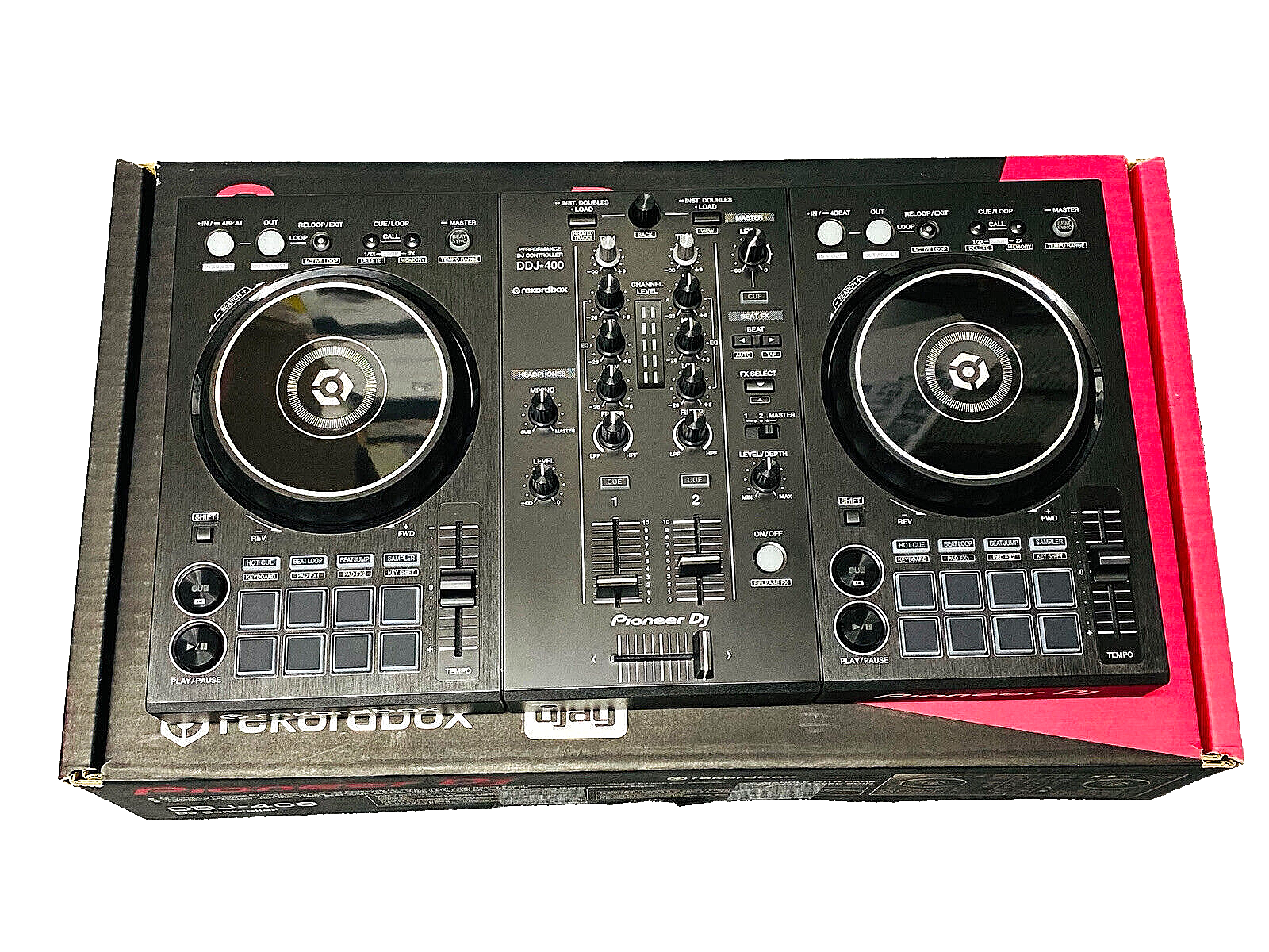 【美品】Pioneer DDJ-400 DDJ-400 - 2-channel DJ controller for rekordbox dj (Black)