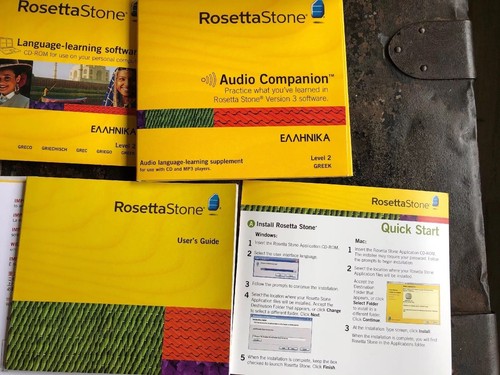 Rosetta Stone Greek Level 1 & 2 WIN/MAC CD-ROM Personal Edition