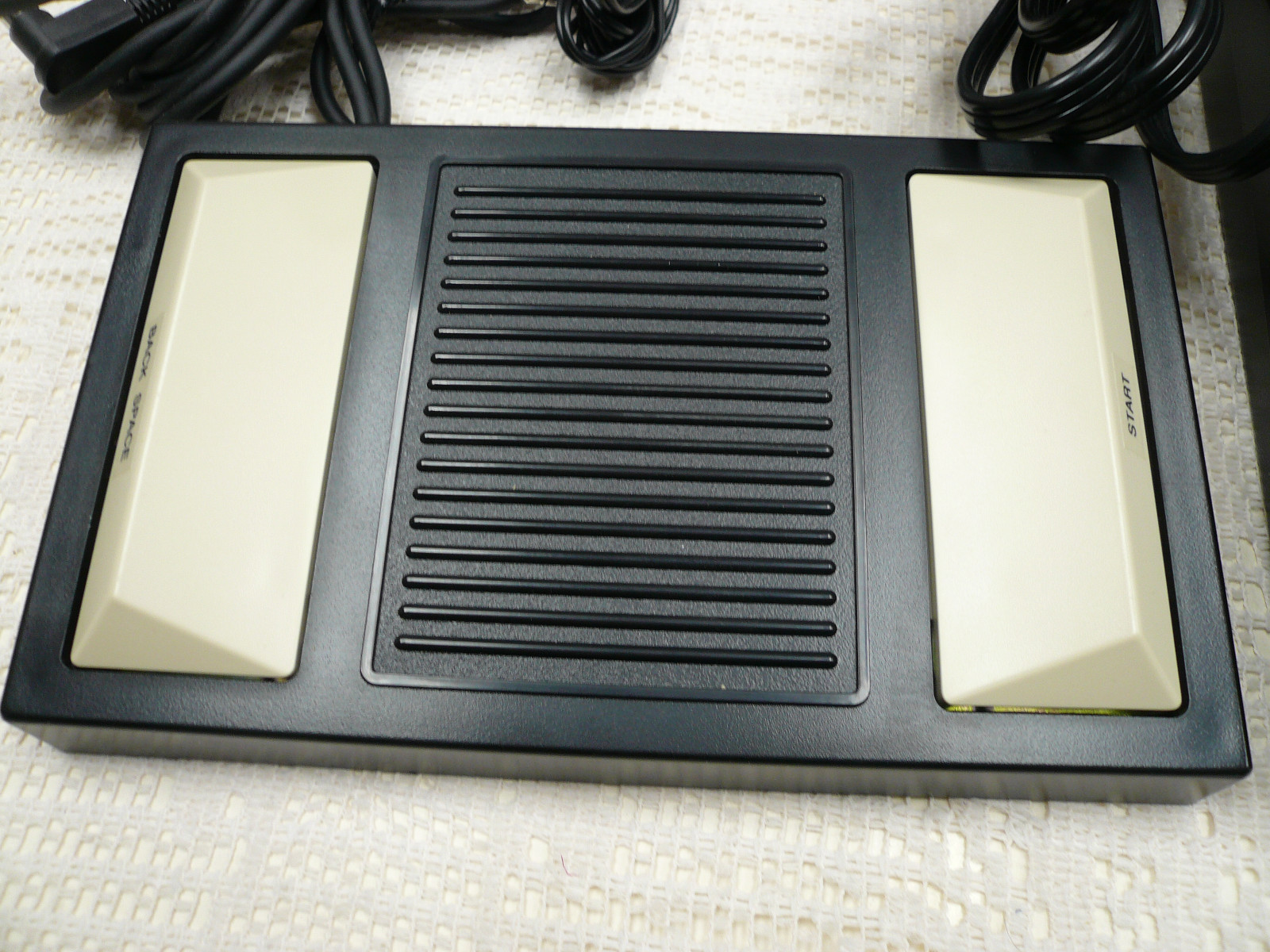 Panasonic RR830 Standard Cassette Transcriber Recorder Headphones Foot Pedal Box