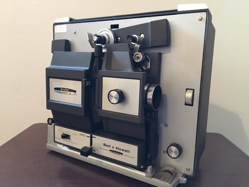 Bell & Howell 456 Dual 8mm Super 8 Projector Tested Working Good Belt New Wheel