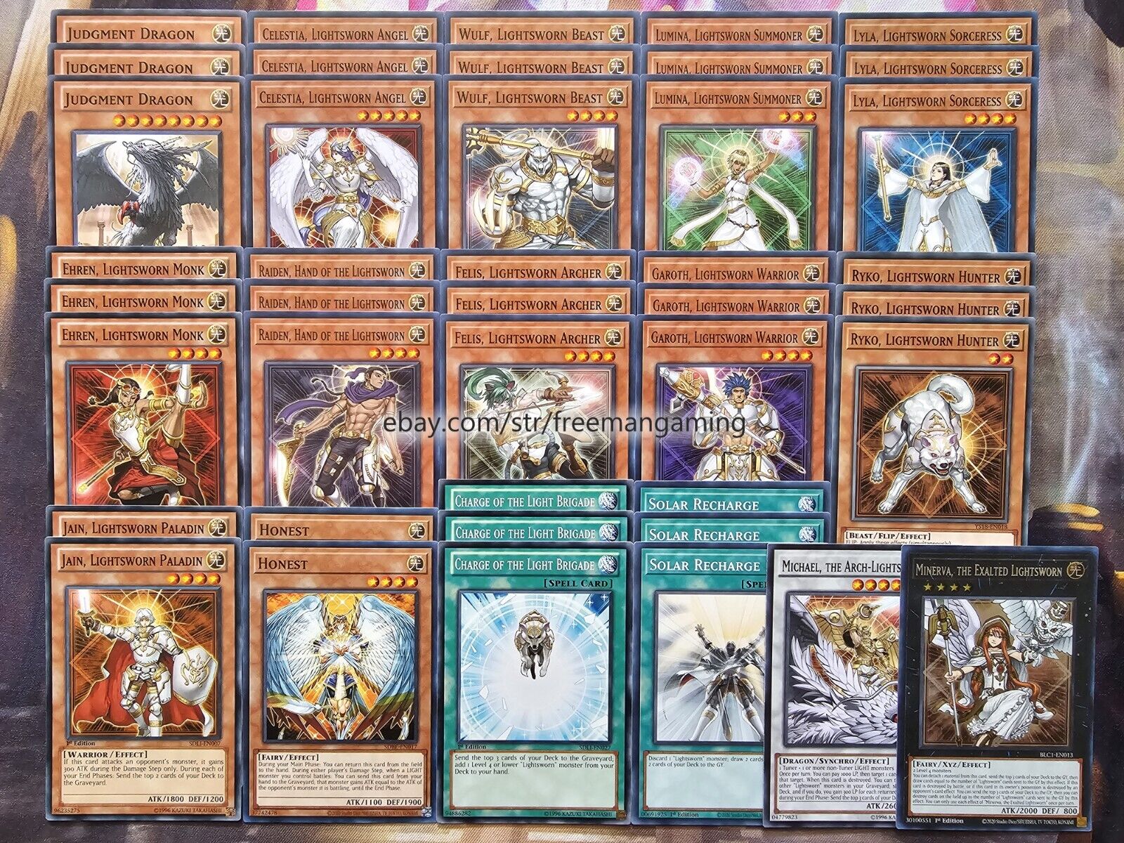 Yugioh Lightsworn Deck 42 Card Judgment Dragon Ryko Wulf Yugioh Lightsworn Deck 42 Card Judgment Dragon Ryko Wulf