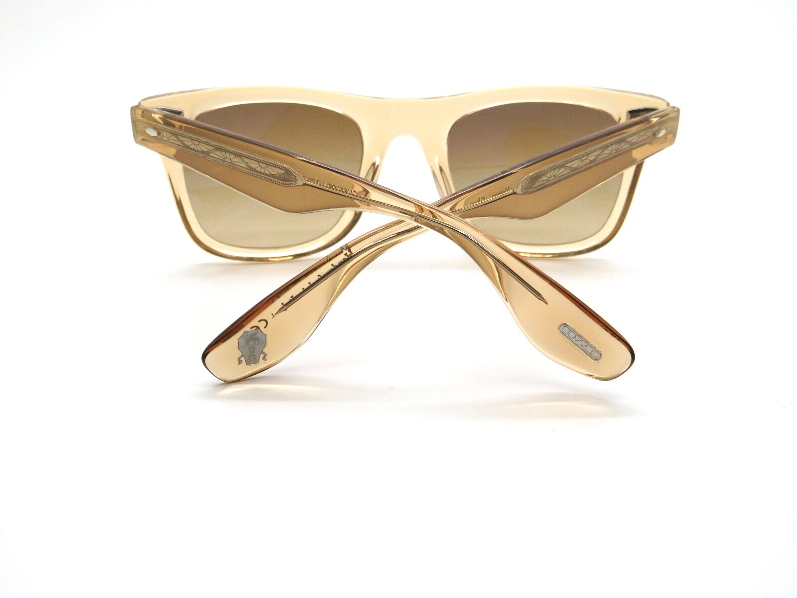 Pre-owned Oliver Peoples Mister Brunello Cucinelli Ov5519su 1765q4 Photochromic Sunglasses In Chrome Amber