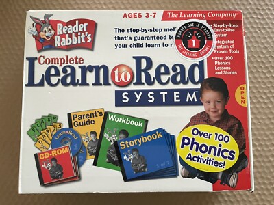 The Learning Company Reader Rabbit's Complete Learn to Read System Ages 3-7 TLC