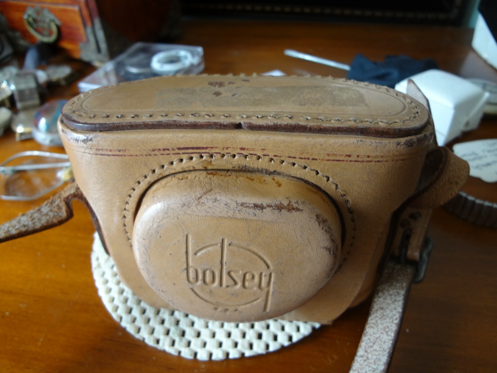 Bolsey B2 Vintage Rangefinder 35mm Compact Camera W/ 44mm 3.2 Lens With case.