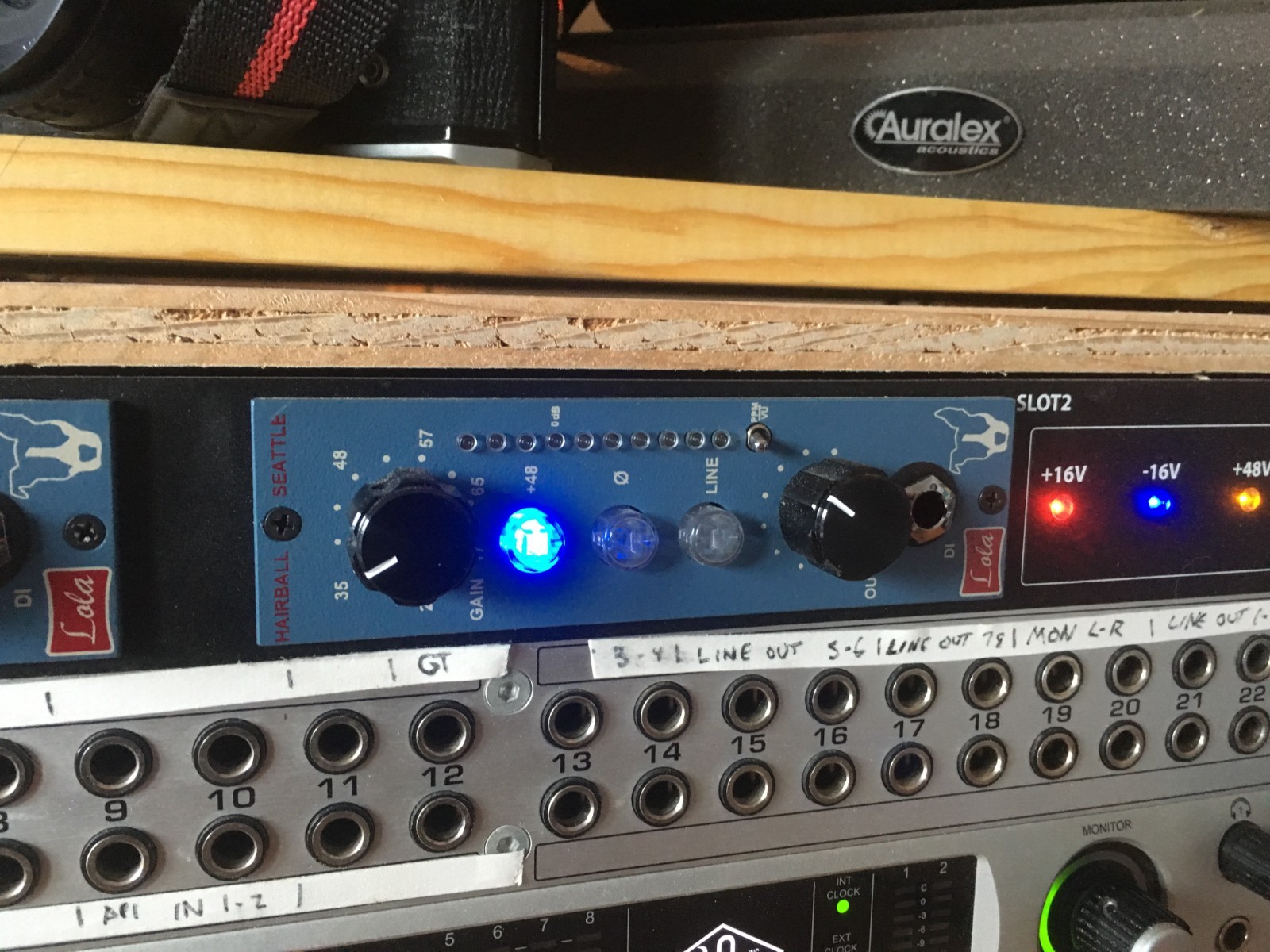 Hairball Audio 2-Channel Preamp Lola 500 Series in Bento2 Chasis 2018
