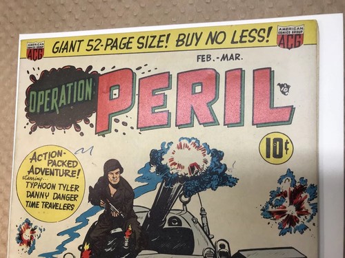 Operation Peril #3 (1951) 6.5/7.0 OW ACG War Horror Story Nice