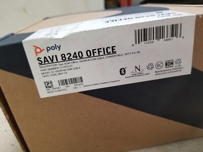 Poly Savi 8240 M Office Wireless Headset - Black 211819-01