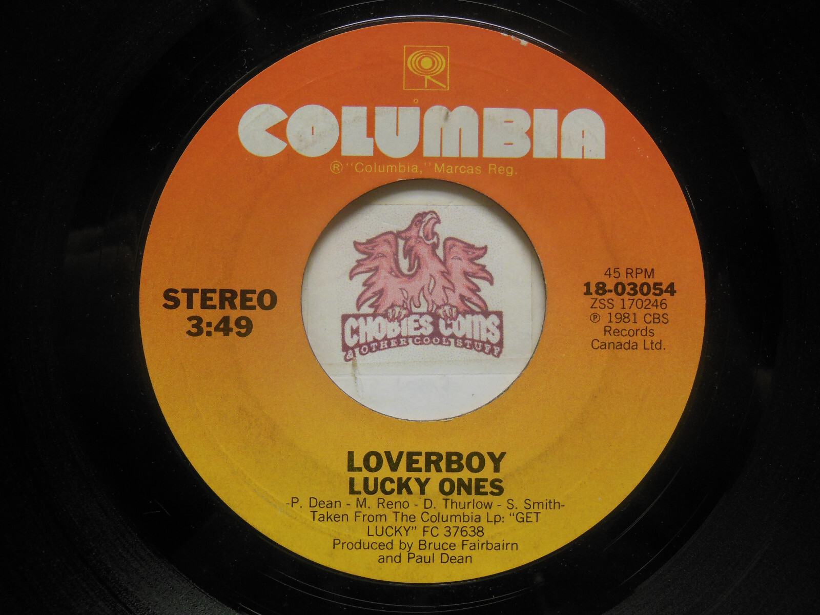 Loverboy – Lucky Ones / Gangs In The Street, 45 RPM VG+ (9F
