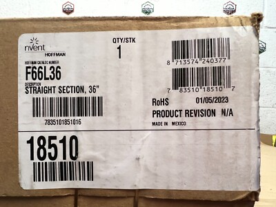 Hoffman F66L36 Nvent Straight Section, 36 