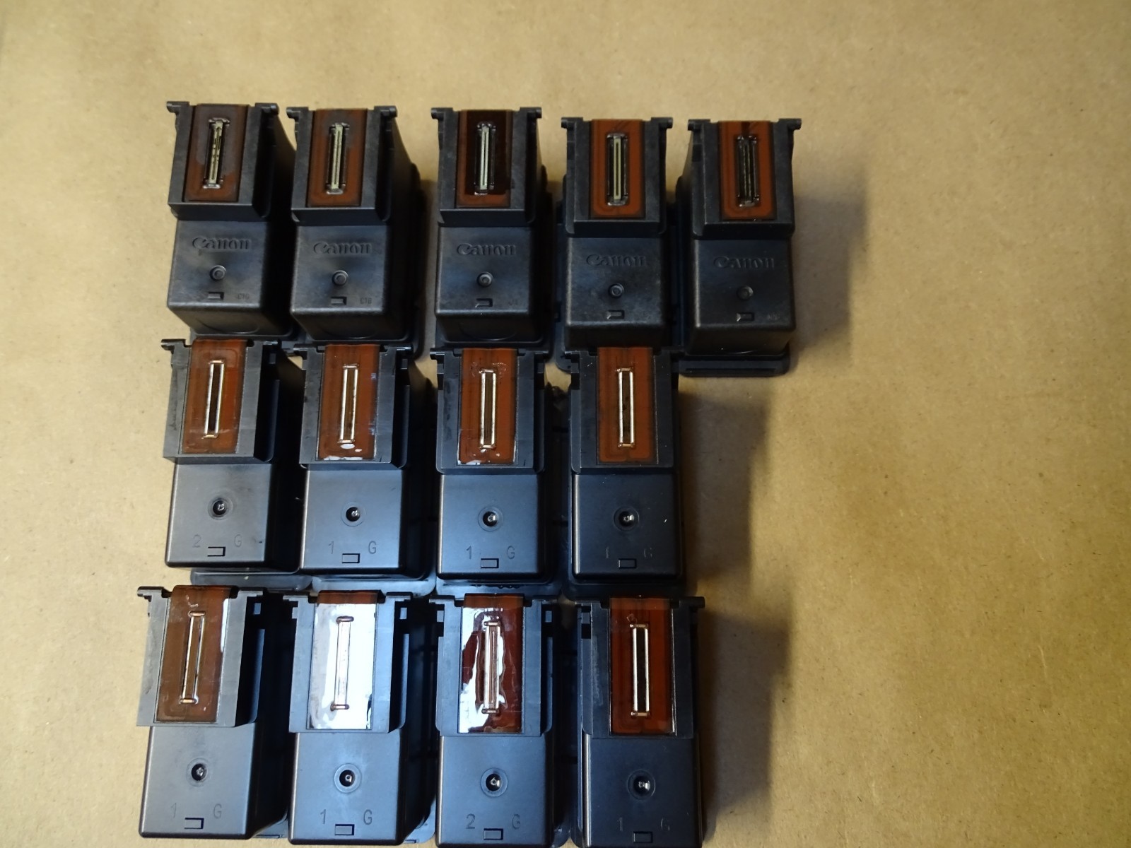 Lot of 13 Genetic PG 245XL Black Empty Ink Cartridges for Canon