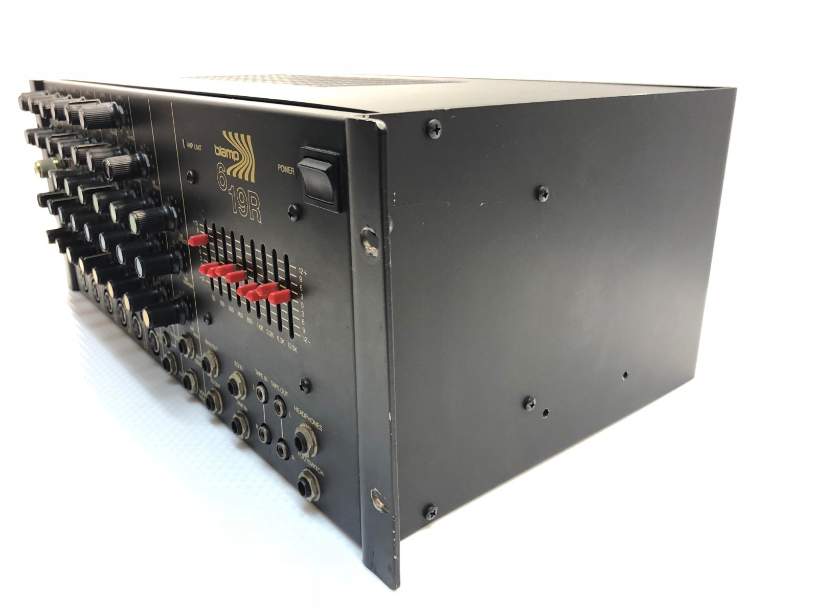 Biamp 619 Powered Mixer Amp Vintage USA Made Amplifier Tuner Rare