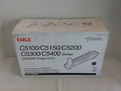 New Genuine OKI 42126604 Black Image Drum ~ C5100 C5100n C5150 C5200 C5300 C5400