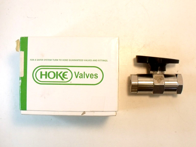 NIB Hoke 7223F6Y 7223 Series Rotoball Ball Valve:  3/8” NPT, 316SS, 5000psi