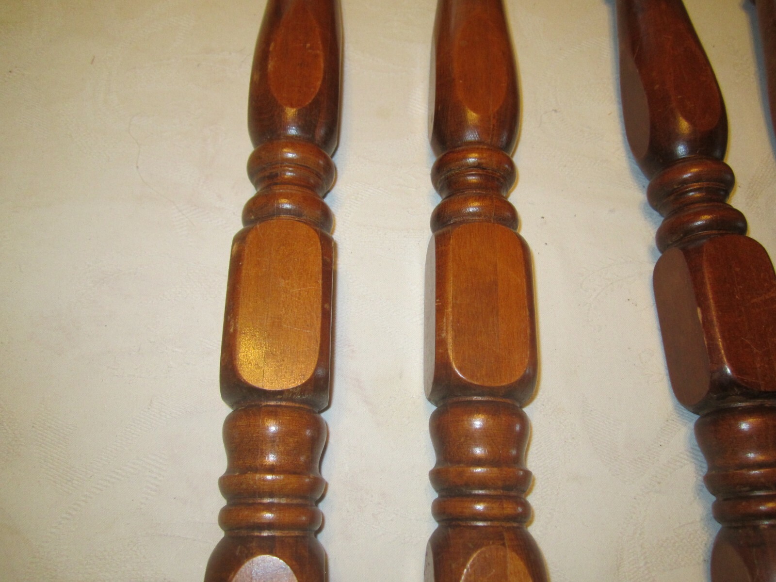 Vintage Wood Wooden Table Legs  Spindle Set of 4 - Reclaimed