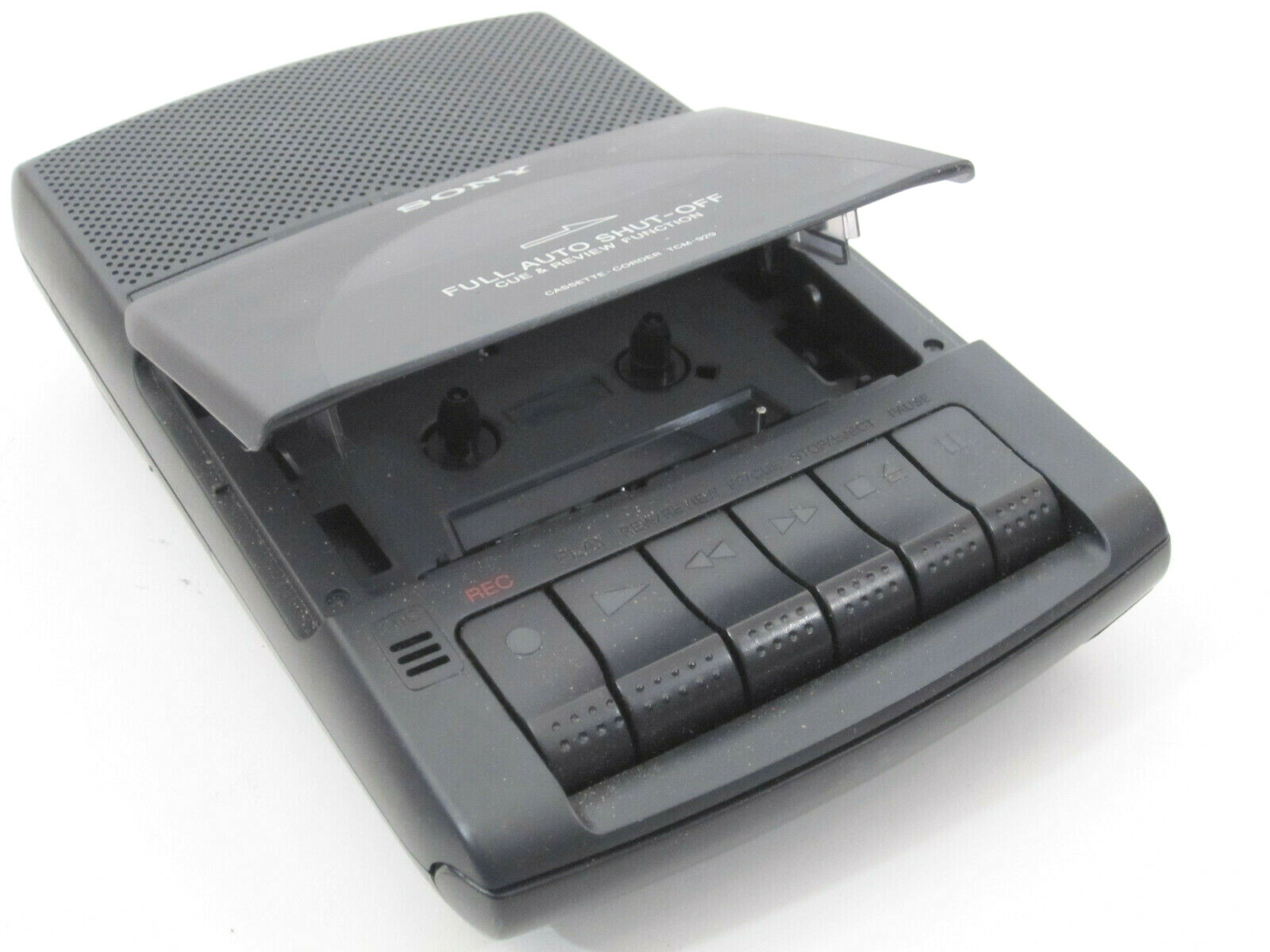 Sony TCM-929 Portable Cassette Player Recorder Full Auto Shut Off AC Adapter